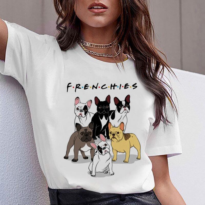 Frenchies Women T-Shirt - White / S - Frenchie Complex Shop