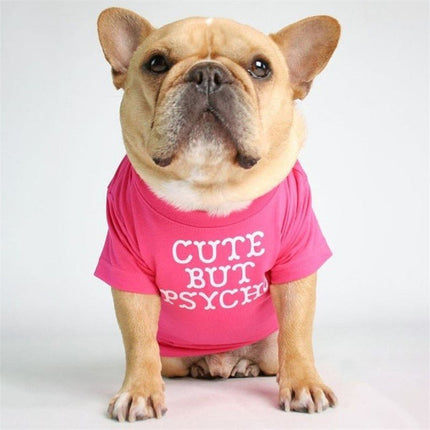 Psycho French Bulldog Shirt - Pink / S - Frenchie Complex Shop