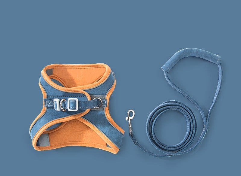 French Bulldog Sport Harness & Leash - Dark Blue / S - Frenchie Complex Shop
