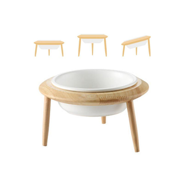Tall Ceramic Food/Water Bowl - White / 480ml - Frenchie Complex Shop