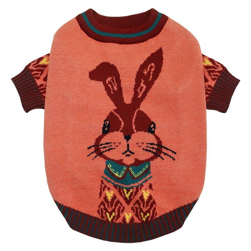 French Bulldog Rabbit Sweater - Dark Orange / S - Frenchie Complex Shop