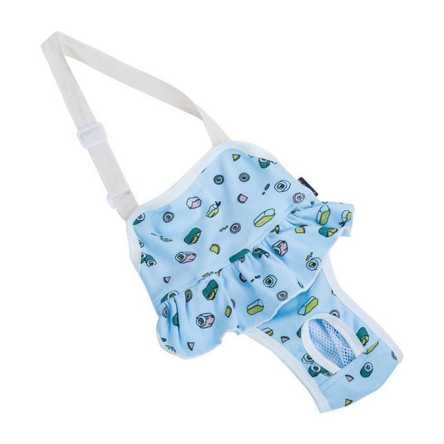 Menstrual French Bulldog Pants - S / Blue - Frenchie Complex Shop