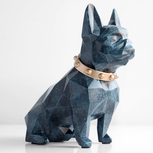 French Bulldog Statue Coin Storage - Blue - Frenchie Complex Shop