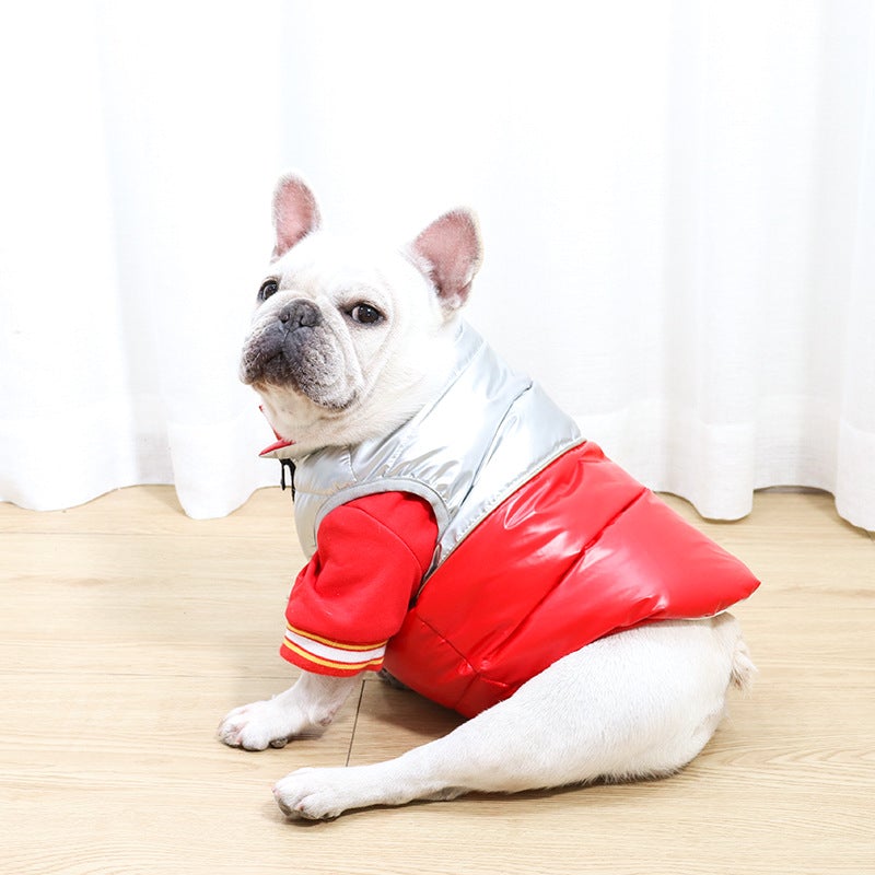 French Bulldog Winter Elegant Vest - Red / S - Frenchie Complex Shop