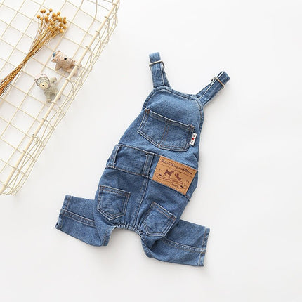 Jeans Jumpsuit for French Bulldog - S - Frenchie Complex Shop