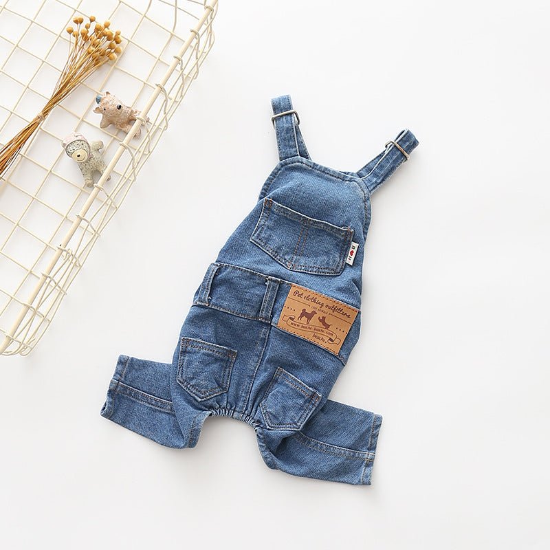 Jeans Jumpsuit for French Bulldog - XL - Frenchie Complex Shop