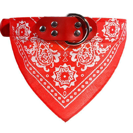 Triangle Dog Bandana - Red / L - Frenchie Complex Shop