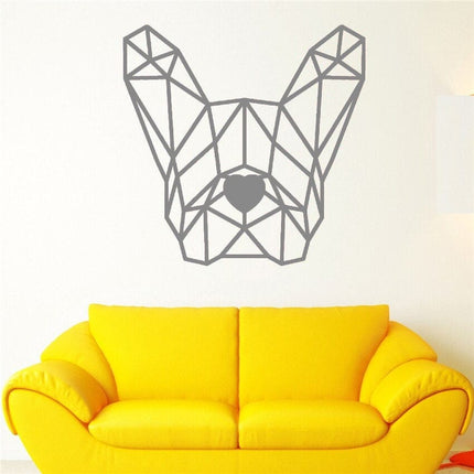 Wall French Bulldog Sticker - Grey - Frenchie Complex Shop