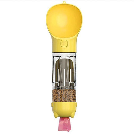 Multi-Functional Dog Bottle - 300ML - Yellow - Frenchie Complex Shop