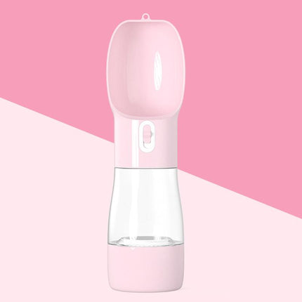 Portable Water & Food Bottle - Pink - Frenchie Complex Shop