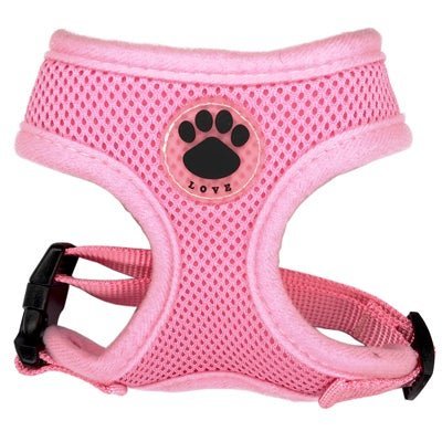 "LOVE" French Bulldog Harness - Pink / XS - Frenchie Complex Shop