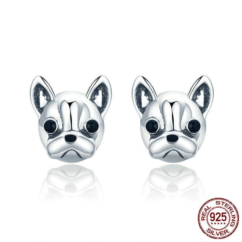 Frenchie Complex® 925 Sterling Silver Earrings - 925 Silver - Frenchie Complex Shop
