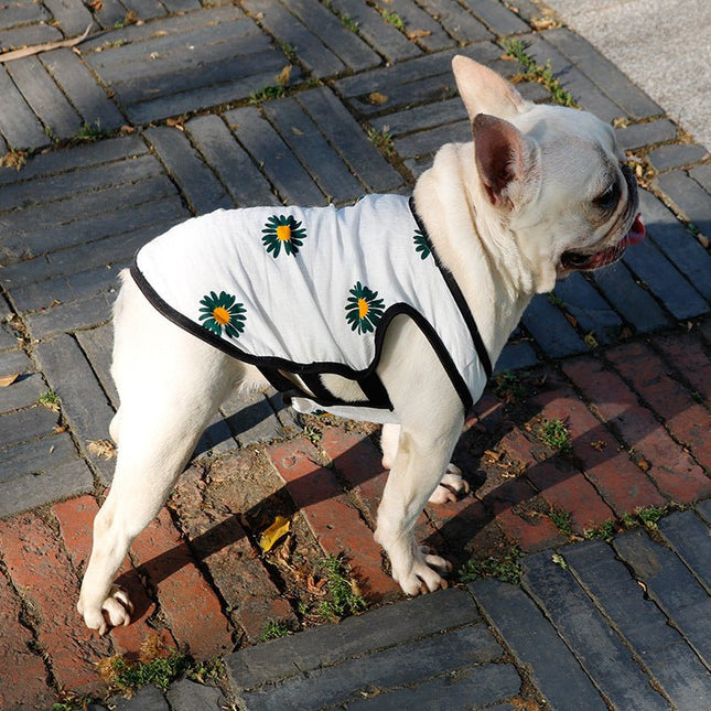 Summer Flower French Bulldog Vest - XS - Frenchie Complex Shop
