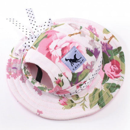 Summer French Bulldog Caps - Flower / S - Frenchie Complex Shop