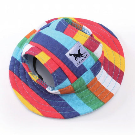 Summer French Bulldog Caps - Stripes / S - Frenchie Complex Shop