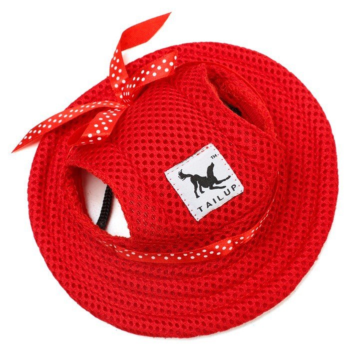Summer French Bulldog Caps - Red / S - Frenchie Complex Shop