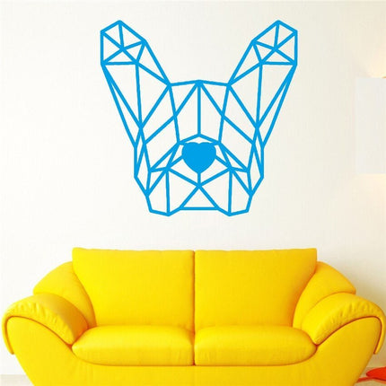 Wall French Bulldog Sticker - Blue - Frenchie Complex Shop