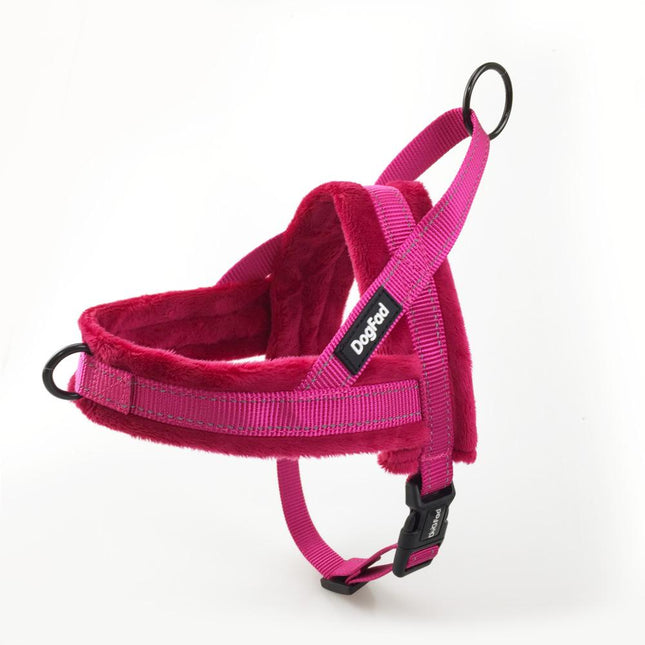 Soft Padded Frenchie Harness - Rose Red / XS - Frenchie Complex Shop