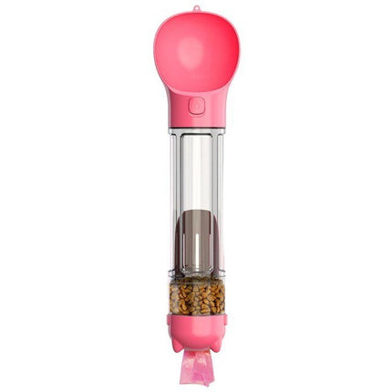 Multi-Functional Dog Bottle - 500ML - Pink - Frenchie Complex Shop