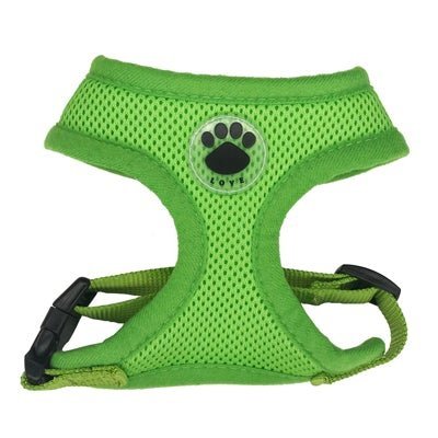 "LOVE" French Bulldog Harness - Green / L - Frenchie Complex Shop