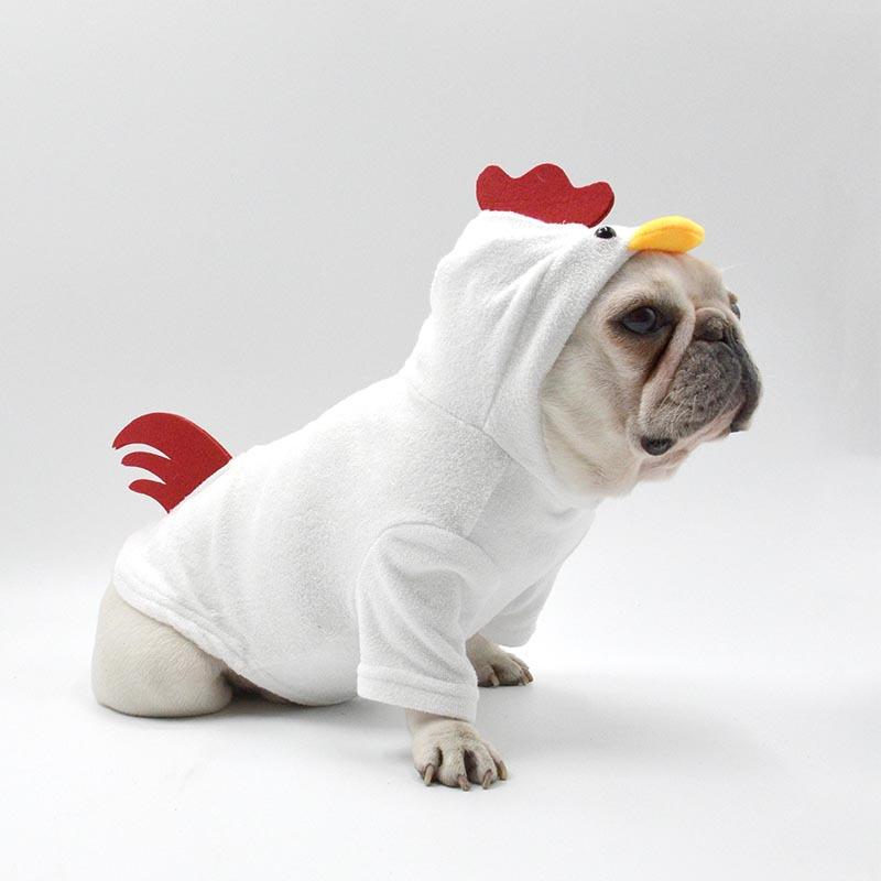 Rooster French Bulldog Hoodie - S - Frenchie Complex Shop