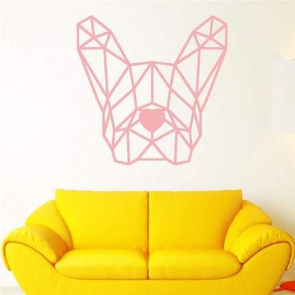 Wall French Bulldog Sticker - Pink - Frenchie Complex Shop