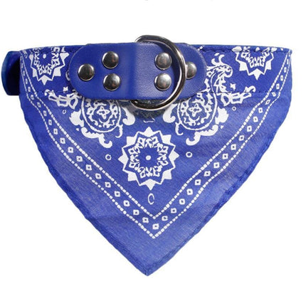 Triangle Dog Bandana - Blue / M - Frenchie Complex Shop