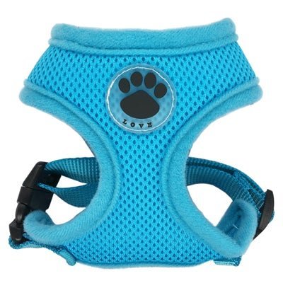 "LOVE" French Bulldog Harness - Blue / XS - Frenchie Complex Shop