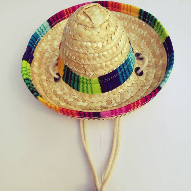 Straw French Bulldog Hat - Yellow - Frenchie Complex Shop