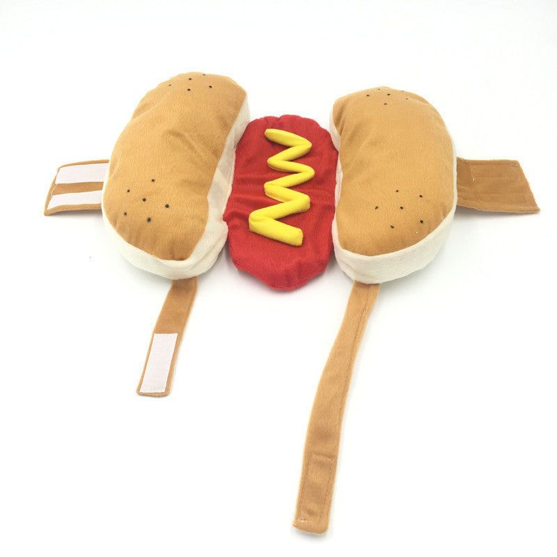 French Bulldog Hot Dog Costume - S / Yellow - Frenchie Complex Shop