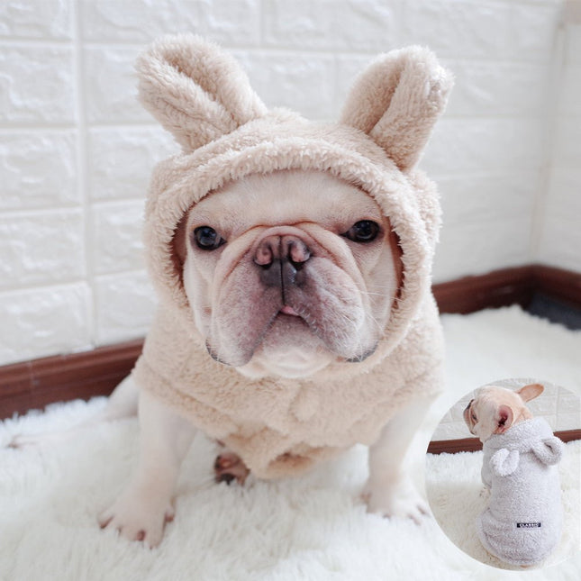 Fleece Bear Hooded Vest - Frenchie Complex Shop