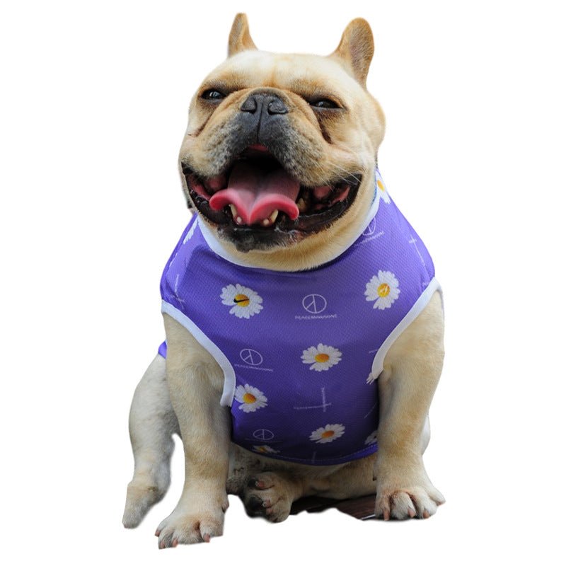 Chamomile French Bulldog Vest - Purple / 2XL - Frenchie Complex Shop