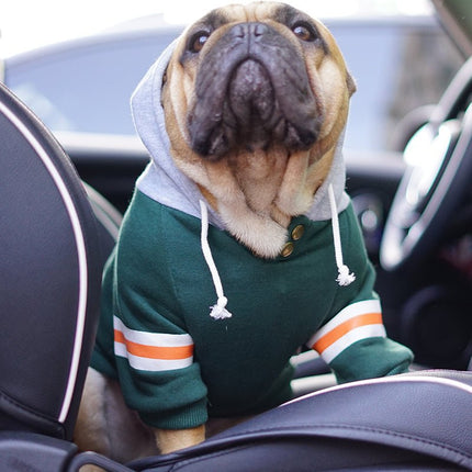 Football French Bulldog Hoodie - Frenchie Complex Shop