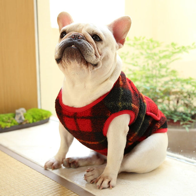 Checkered Dog Vest - Frenchie Complex Shop