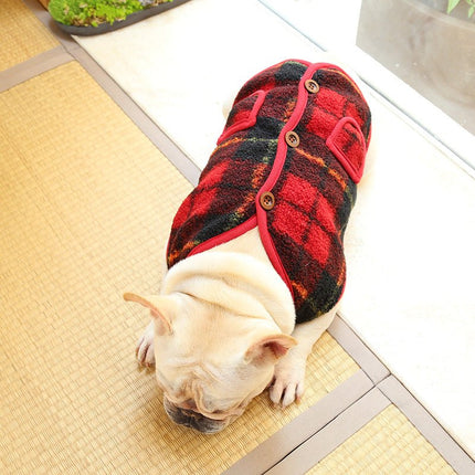 Checkered Dog Vest - Frenchie Complex Shop