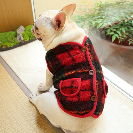 Checkered Dog Vest - Frenchie Complex Shop