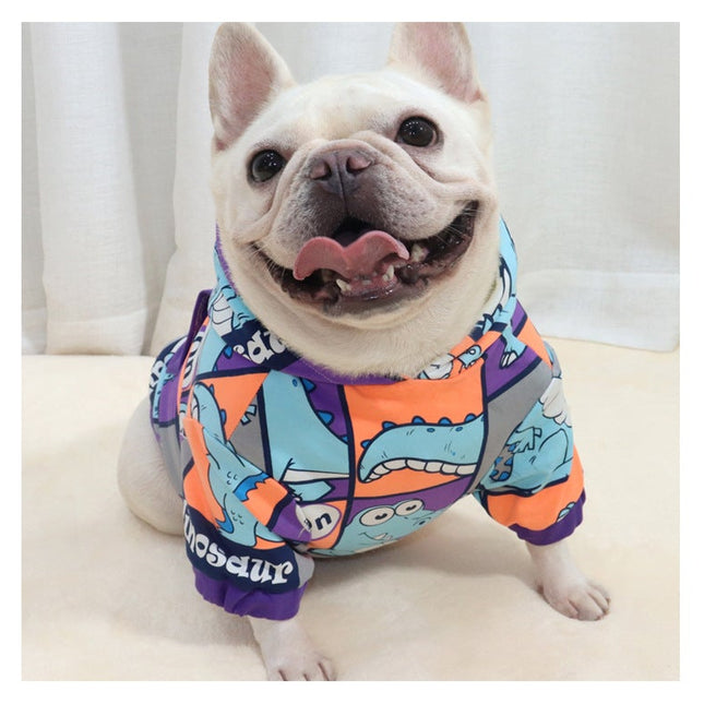 French Bulldog Dinosaur Hoodie - Frenchie Complex Shop
