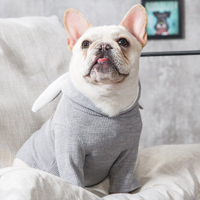 French Bulldog Rabbit Hoodie - Grey / S - Frenchie Complex Shop