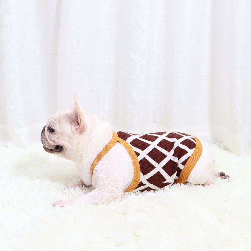 French Bulldog Rhomboid Sweater - S - Frenchie Complex Shop