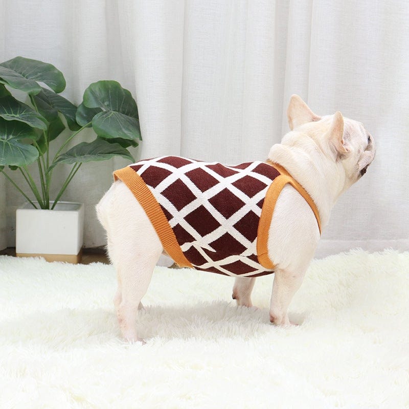 French Bulldog Rhomboid Sweater - Frenchie Complex Shop