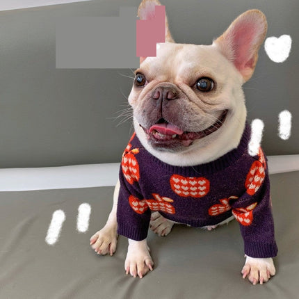 Red Apple French Bulldog Sweater - Frenchie Complex Shop