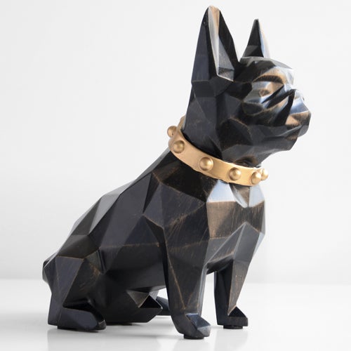 French Bulldog Statue Coin Storage - Black - Frenchie Complex Shop