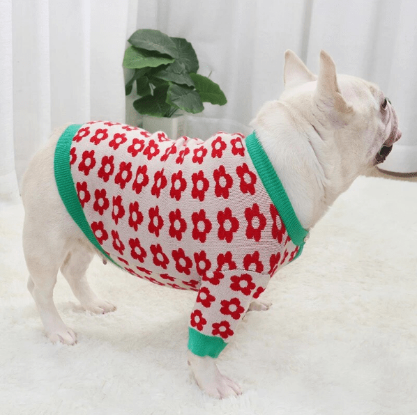Frenchie Flower Sweater - S - Frenchie Complex Shop