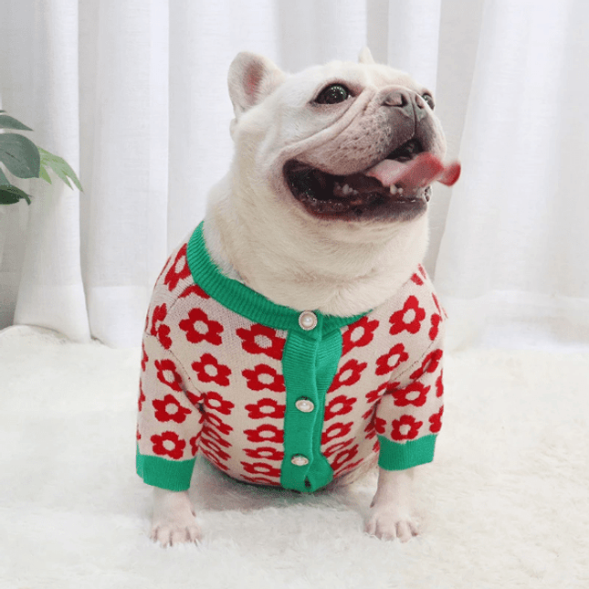 Frenchie Flower Sweater - S - Frenchie Complex Shop