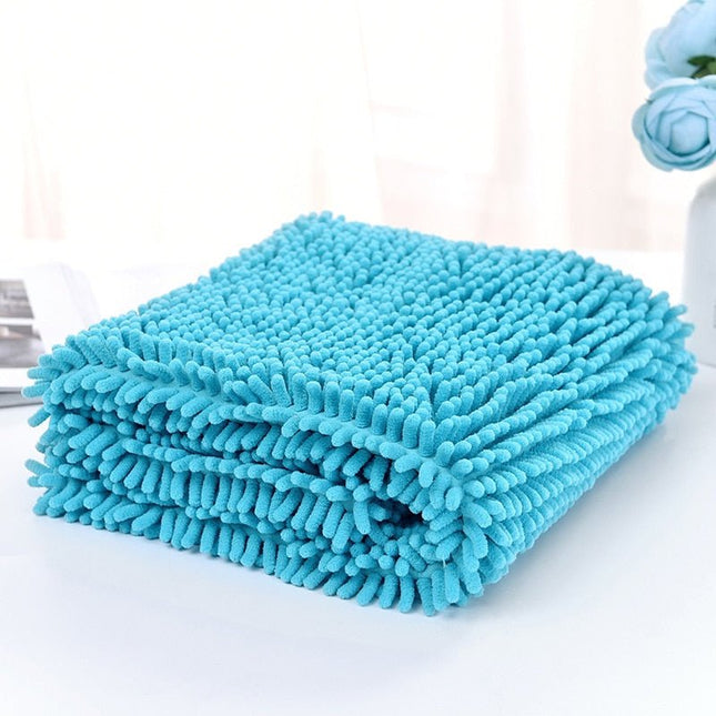 Super Absorbent Dog Bath Towel - Blue / S - 60x35cm - Frenchie Complex Shop