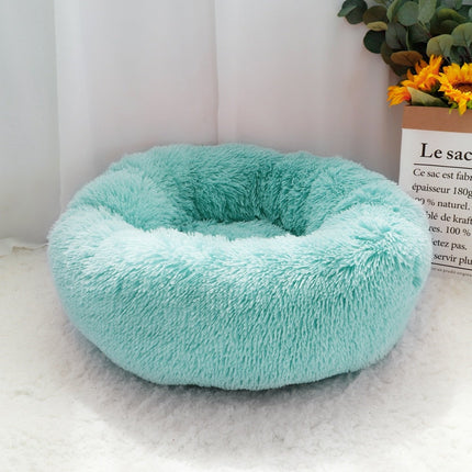 French Bulldog Calming Bed - Turquoise / XS (DIA 16"/40cm) - Frenchie Complex Shop
