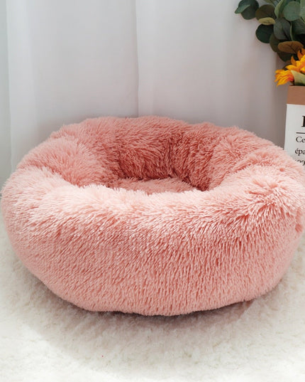 French Bulldog Calming Bed - Pink / XS (DIA 16"/40cm) - Frenchie Complex Shop