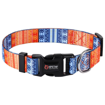 Collar for French Bulldog - Portia stripe / S - Frenchie Complex Shop