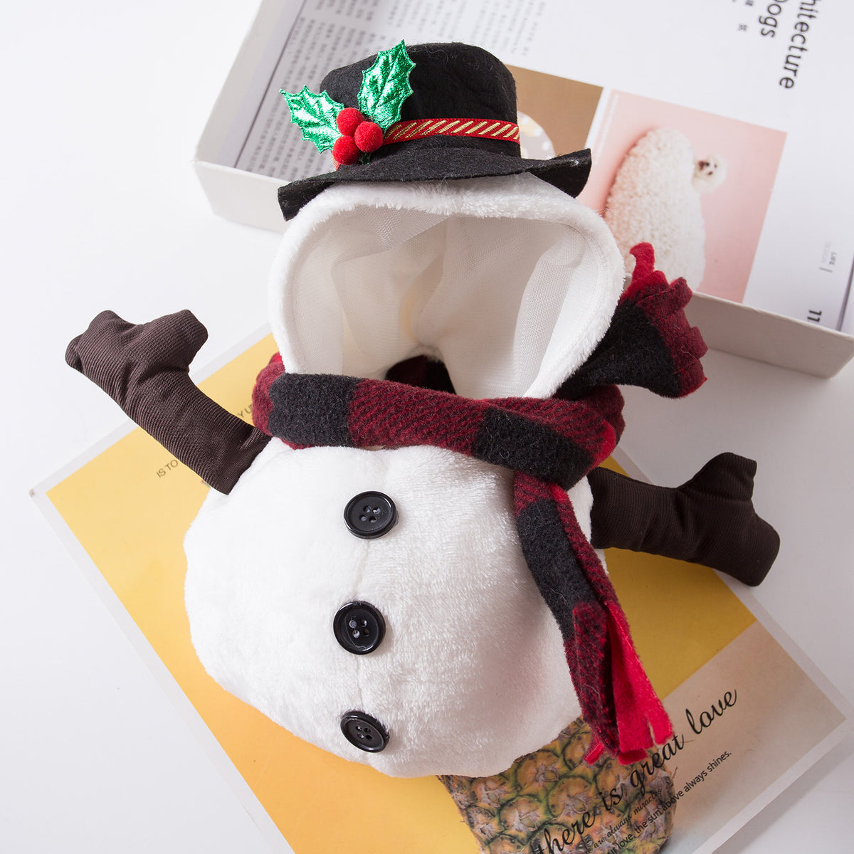 Snowman Christmas French Bulldog Costume - L - Frenchie Complex Shop