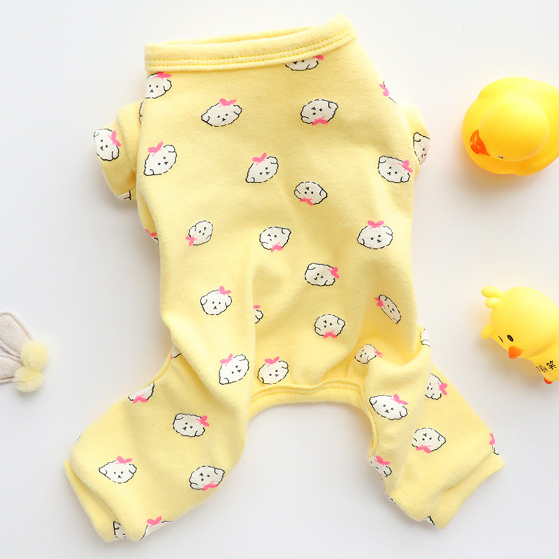 Cute French Bulldog Pajama - S / Yellow - Frenchie Complex Shop